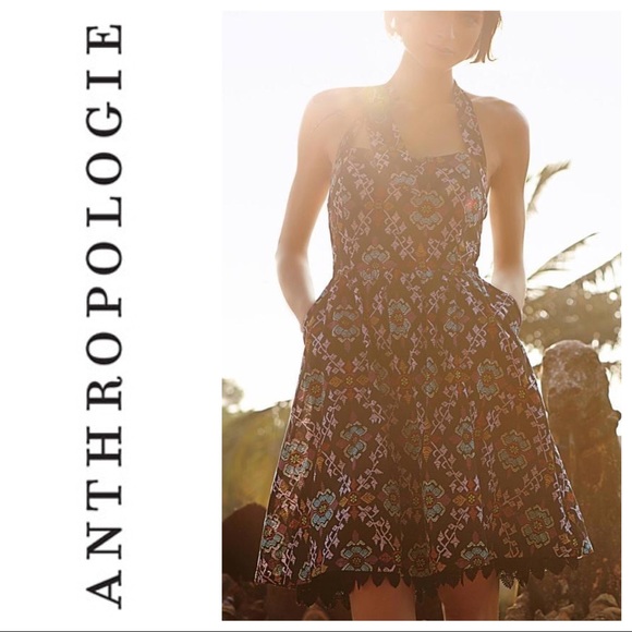 Anthropologie Edme & Esyllte Halter Dress - Picture 2 of 7